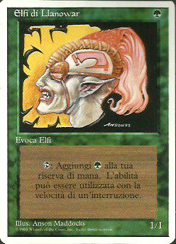 Llanowar Elves - Revised Edition Artist Proof – Anson Maddocks Art