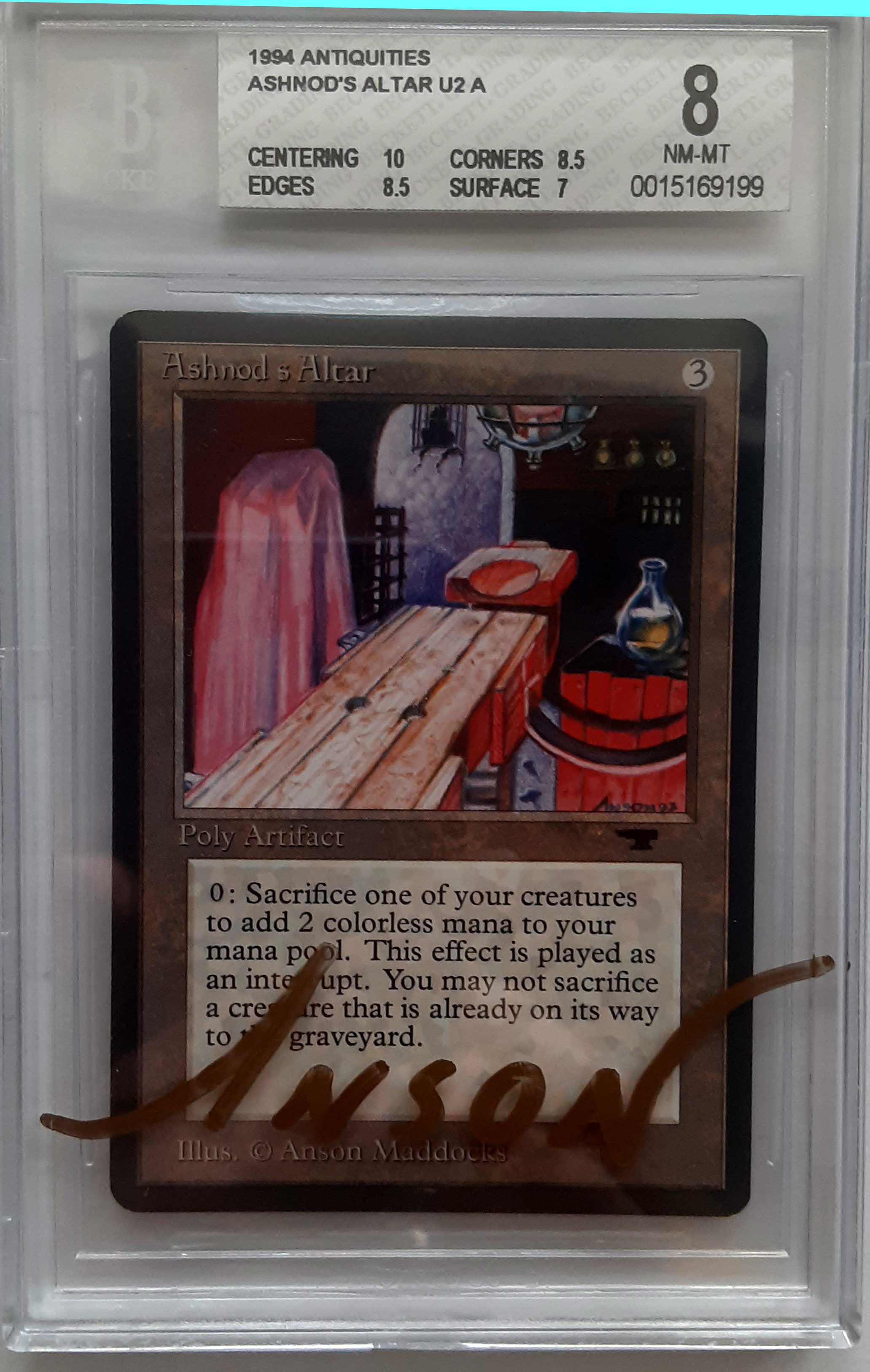 anson maddocks mtg cards Graded Card Signature