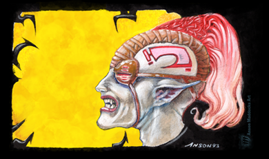 Llanowar Elvesl cloth print on rubber backing