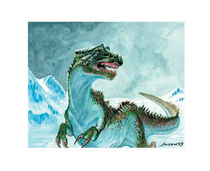 "Pygmy Allosaurus" Giclée Fine Art Print