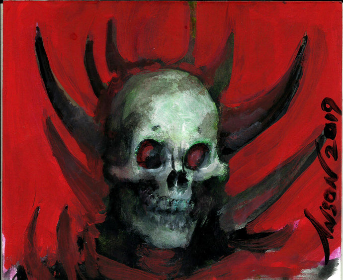 Thrull Skull Painting