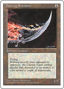 anson maddocks mtg cards Dancing Scimitar 4th Edition AP