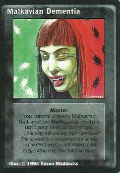 Malkavian Dementia (Jyhad) Artist Proof – Anson Maddocks Art