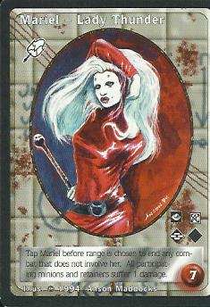 rare jyhad cards Mariel, Lady Thunder (Jyhad) Artist Proof – Anson Maddocks Art