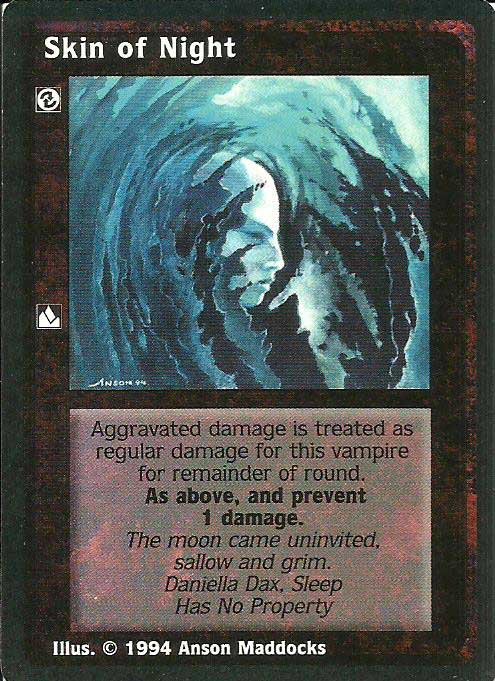 Skin of Night (Jyhad) Artist Proof Skin of Night (Jyhad) Artist Proof