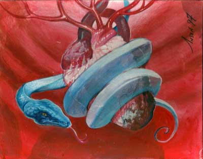 L5R - Freezing the Lifeblood Original Artwork