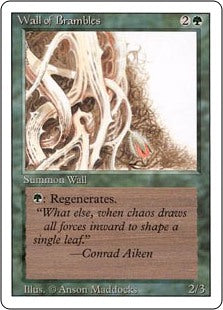Wall of Brambles - Revised Edition Artist Proof
