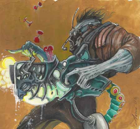 Shadowfist - Helix Scrambler  Original Artwork